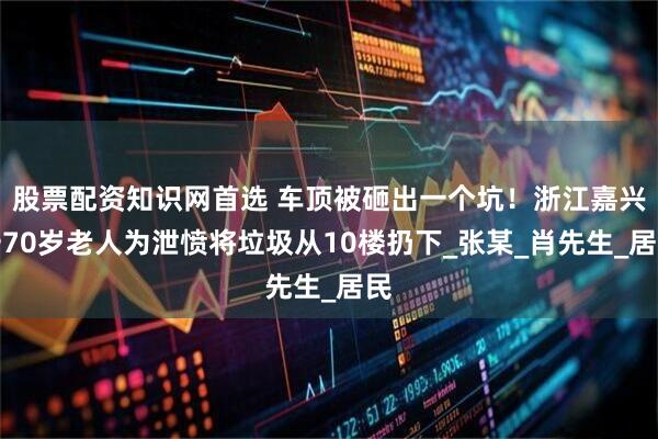 股票配资知识网首选 车顶被砸出一个坑！浙江嘉兴一70岁老人为泄愤将垃圾从10楼扔下_张某_肖先生_居民